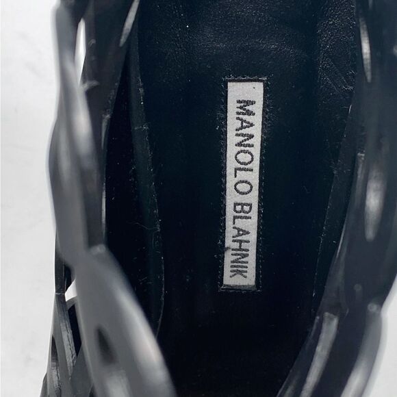 Manolo Blahnik Taralo 90MM Leather Booties size 41 - Picture 8 of 14